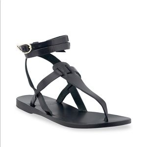 WORN ONCE - Ancient Greek Sandals
Estia Leather Thong Sandals BLACK SIZE 37